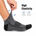 thumbnail image 3 of ARWSER Mens 12 Pairs Ankle Socks, Cushioned Breathable Athletic Low Cut Sports Running Socks for Outdoor Daily Wear, 3 of 7
