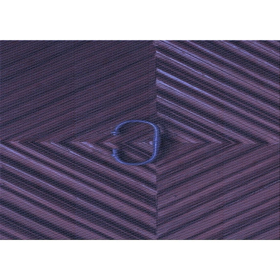 Ahgly Company Machine Washable Indoor Rectangle Transitional Deep Periwinkle Purple Area Rugs, 5' x 7'