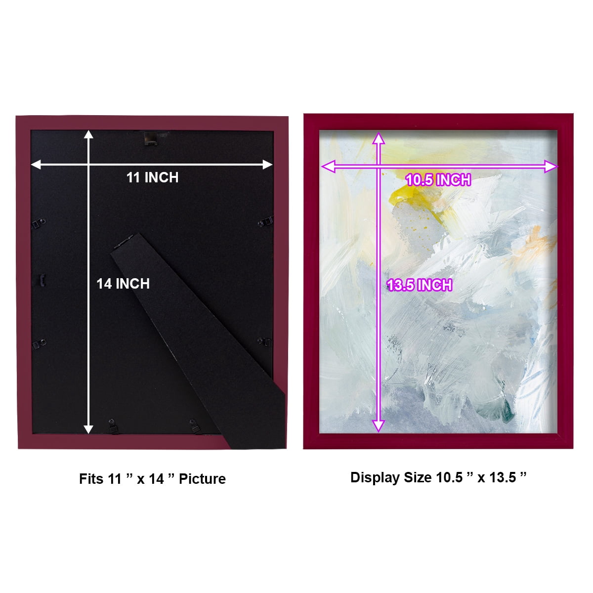 Canary and Sky II - Framed Print w/glass - Cherry Red