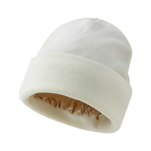 Soft Stretchy Cap For Large Heads Winter Beanies Elastic Knitted Hat