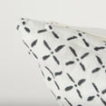 thumbnail image 6 of Mercana Jayden Cream W/ Black Print Linen Square Decorative Pillow Cover, 6 of 8