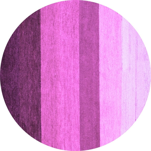 Ahgly Company Indoor Round Abstract Purple Contemporary Area Rugs, 3' Round