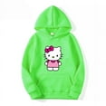 thumbnail image 3 of Hello Kitty Cartoon Anime Women Hoodie 2024 New Fashion Spring Autumn Men Sweatshirt Kawaii Couple Oversized Pullover Tops ZR, 3 of 6