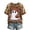 Brown, variant on Halloween shirts for Women Short Sleeve Halloween Tops Crew Neck Halloween Shirts Cute Pumpkin Ghost Graphic Tees Plus Size Funny Shirt