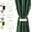 Beige, variant on Magnetic Curtain Tiebacks 4 Pack, Nickel-plated Metal and Polyester, Black