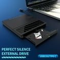 thumbnail image 3 of AUBEAMTO External CD/DVD Drive for Laptop 7-in-1USB Portable CD/DVD Player Burner, High-Speed External Disk Drive with SD/TF Card Reader, 4 USB 3.0 Ports, Compatible with Windows 11/10, Linux, Mac, 3 of 7