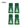thumbnail image 3 of facefd 4 Pieces/Set Christmas Tree Dinnerware Holder Bag Storage Pouch Decoration Organizer Fork Spoon Festival Party Red Green, 3 of 6