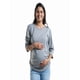 thumbnail image 1 of Playera Maternidad Algodón Manga 3/4 Cómoda Ropa Embarazo Blusa Básica Mujer Casual Color Gris, 1 of 4