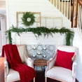 thumbnail image 6 of 72 Inch Cedar Christmas Garlands For Stairs Christmas Party Home Decorations Artificial Plants,Green, 6 of 9