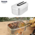 thumbnail image 5 of Outdoor Camping Tableware Aluminum Tourist Lunch Box Portable Mess Tin  BBQ Picnic Cookware Bowl Pan with Lid, 5 of 6