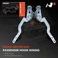 thumbnail image 3 of A-Premium Front Driver and Passenger Hood Hinges Compatible with Kia Seltos 2021 2022 2023, Front Left and Right Side, 2-PC Set, 3 of 5