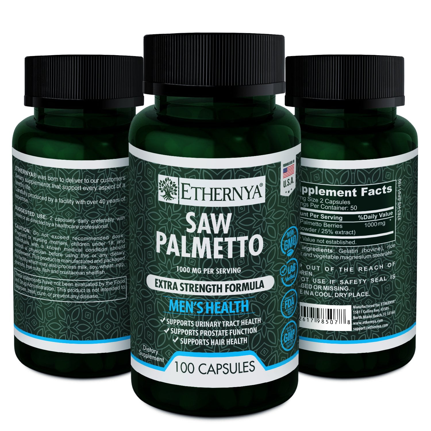 Saw Palmetto | Supports Prostate Function and Urinary Health | Extra