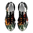 thumbnail image 6 of Orange Flowers with Green Leaves Walking Shoes for Men Woman Lightweight Tennis Fashion Elastic Sports Shoes Cushion Basketball Shoes, 6 of 8