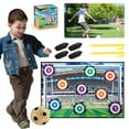 thumbnail image 5 of BLEEUS 100cm Soccer Game Mat Set Foldable Soccer Games For Backyard Lawn (Yellow Ball) Sporting Supplies (Yellow Ball), 5 of 10
