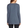 thumbnail image 3 of Max & Mia Women's Top Sz S Long Sleeve Side Twist Tunic Gray, 3 of 3