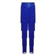 thumbnail image 6 of TSSOE Girls Modern Jazz Dance Outfits Tiered Tassels Latin Cha Cha Salsa Dance Crop Top with Pants Set for Competitions Royal Blue 6, 6 of 7