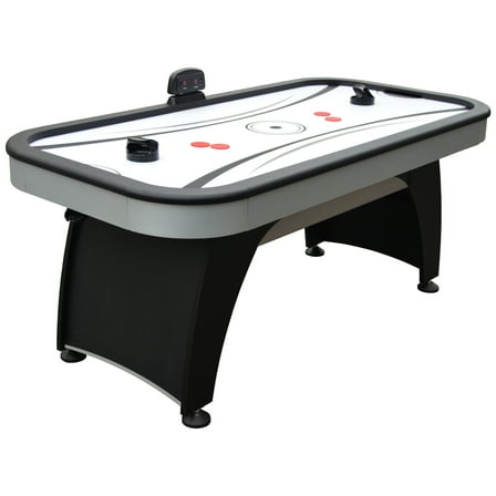 Hathaway Silverstreak 6-Foot Air Hockey Game Table for Family Game Rooms with Electronic Scoring