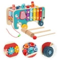 thumbnail image 1 of OULII 1Set Wooden Hammering Plaything Percussion Instrument with Sound Bars, 1 of 8