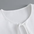 thumbnail image 6 of Aellinatey Korean Women False Collar Shawl Scalloped Wave Trim White Half Shirt Capelet, 6 of 11