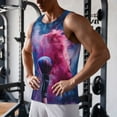 thumbnail image 5 of KLL Color Explosion Makeup Brush Print Men's Muscle Gym Workout Stringer Tank Tops Bodybuilding Fitness T-Shirts Tank Tops Men-Large, 5 of 7