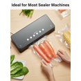 thumbnail image 2 of Kootek Vacuum Sealer Bags for Food, 2 Rolls for Custom Fit Food Storage, Meal Prep or Sous Vide, 11"x50' Commercial Grade Vacuum Seal Freezer Bags Rolls, 2 of 7