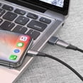 thumbnail image 4 of Gray USB to USB C Adapter 2 Pack,USB C Female to A Male Charger Type C Converter for Apple Watch Ultra iWatch 7 8 SE,iPhone 14 13 12 11 Plus Pro Max Mini,AirPods,iPad Air,Samsung Galaxy S23 S22, 4 of 9