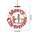 thumbnail image 3 of Fiudx Ofertas del día Colgantes de Navidad Adornos navideños Colgantes de madera Letras huecas de Navidad Decoración colgante Decoraciones navideñas, 3 of 6