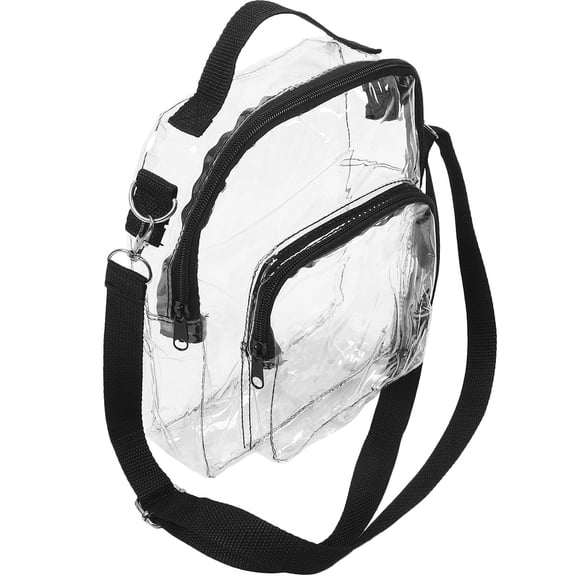 FOMIYES Clear PVC Crossbody Bag for Storage Assorted Color Adjustable Strap