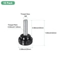 thumbnail image 3 of 10-Pack Knurled Clamping Knobs, M8x25mm Male Thread Thumbscrew, Carbon Steel for Industrial, Machine, 3 of 6