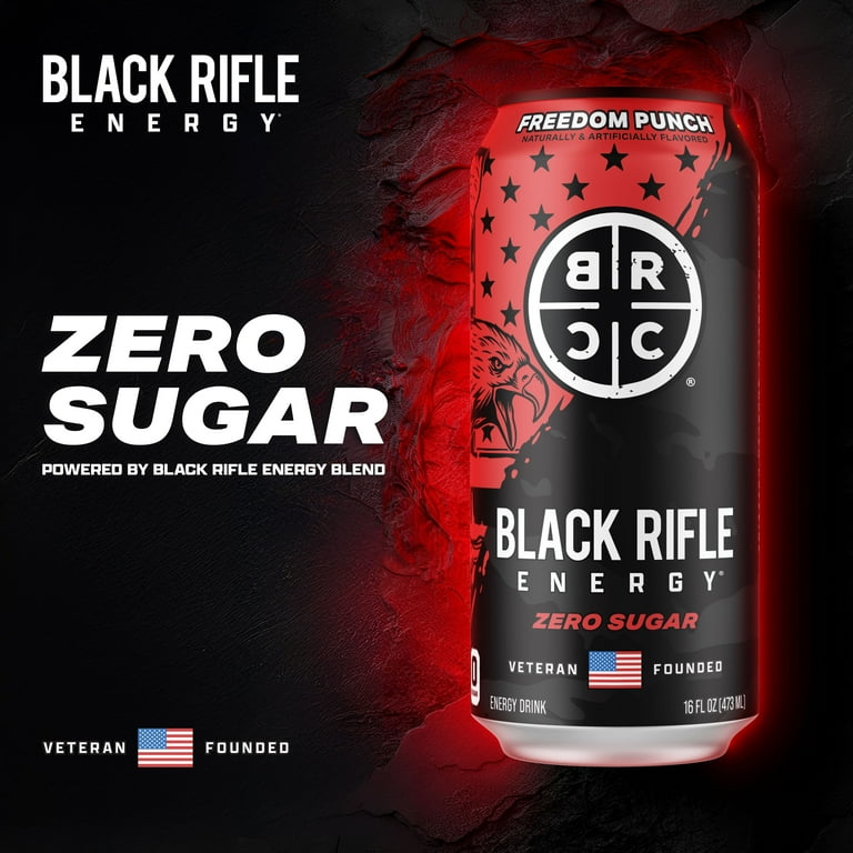 Black Rifle Energy Freedom Punch Zero Sugar Energy Drink, 200mg