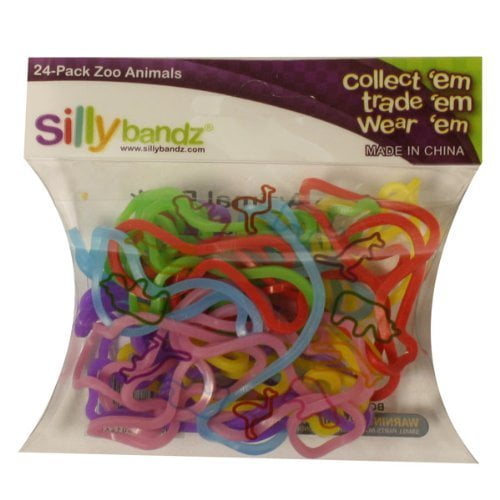 ANIMALS ETC 12 PACKAGES OF 144 MIXED SILLY SHAPED RUBBER BANDS CARS 