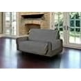 thumbnail image 3 of Linen Store LS-SC406479 Quilted Micro Suede Love Seat Pet Protector, Gray, 3 of 4