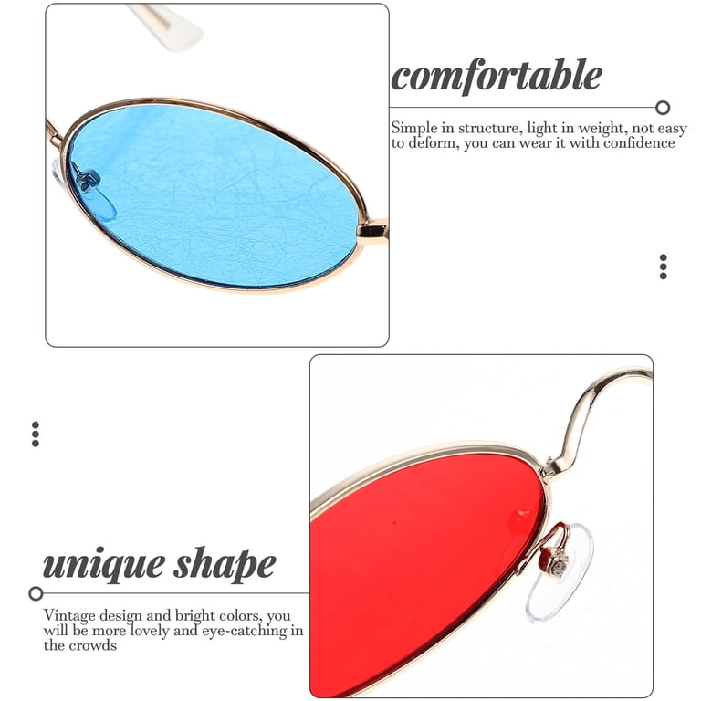 MUSEYA 6 Pairs Trendy Sunglasses for Women Assorted Color  display picture 2