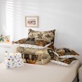 thumbnail image 6 of Homewish Spooky Halloween Skeleton 7pcs Queen Bedding,Pumpkin Lantern Castle Pattern Bedding Comforter Set Queen,Halloween Reversible, 6 of 8