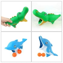 Toddmomy 2Pcs Dolphin Shape Scoop Ball for Kids Above Five Years Old Parent Child Interactive Toys Outdoor Sports Games