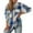 Blue, variant on Arlun Womens Flannel Plaid Long Sleeve Jackets 2025 Fashion Lapel Button down Shacket Loose Comfortable Lightweight Long Sleeve Coat Fall Outwear with Pockets Sky Blue XL