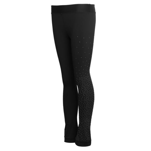 Práctica de patinaje artístico sobre hielo Pantalones largos Mujeres Medias para niñas Legging Negro M Sunnimix Patinaje artístico sobre hielo Pantalones largos