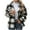 Khaki, variant on Kaemgyyd Womens Casual Wool Blend Coat Casual Loose Plaid Shackets Jacket Button down Shirt Outwear with Pockets