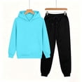 thumbnail image 3 of Timegard Toddler Clothes Boys Girls Sweatsuit Kids Fall Winter Casual Comfy Workout Sets Hoodies Joggers Outfits, 3 of 8