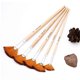 thumbnail image 5 of 5 Pcs Fan Paint Brushes, Oil Acrylic Paint Brushes, Fan Brush for Painting, Nylon Hair Watercolor Fan Brushes, 5 of 5