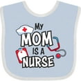 thumbnail image 3 of Inktastic My Mom is a Nurse Boys or Girls Baby Bib, 3 of 4