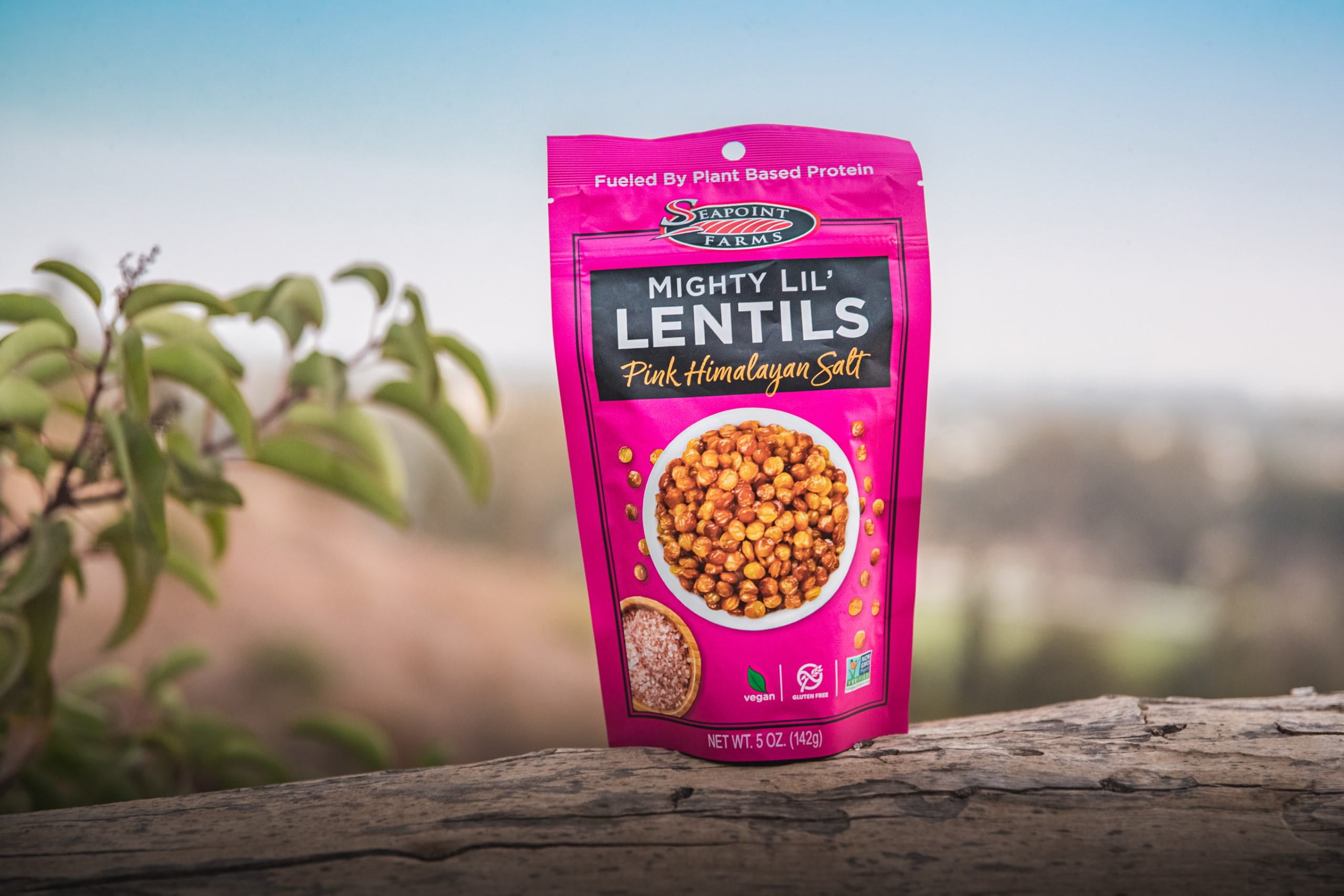 (6 pack) Seapoint Farms All Natural Pink Himalayan Salt Mighty Lil' Lentils, 1 Ct, (5 oz. Bag)