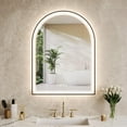 thumbnail image 7 of Arched LED Wall-Mounted Mirror,Bathroom Mirror with 3 Colors Lights For Bedroom Living Room, 7 of 7
