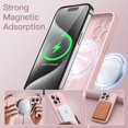 thumbnail image 3 of JETech Magnetic Silicone Case for iPhone 15 Pro 6.1-Inch, Compatible with MagSafe, Phone Cover with Camera Lens Full Protection (Pink), 3 of 6