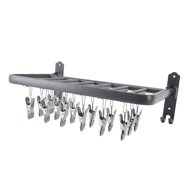 Percha para Secar Ropa ANGGREK Con clips Plegable Y Colgador de Goteo