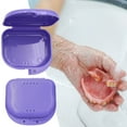 ZMHPKJS Bath Box Case False Teeth Appliance Container Storage Boxes