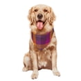 thumbnail image 5 of Naloa Purple Yellow Buffalo Plaid Dog Bandanas 1PC Washable Triangle Dog Scarfs Premium Durable Fabric, for Small Medium Large Dogs and Cats, 5 of 6