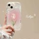 thumbnail image 3 of Pink Peach Cherry Cover For Samsung Galaxy A54 A34 A51 A53 A32 A52 A32 A73 S23 Ultra S20 FE S21 Plus Soft TPU Flower Wavy Case, 3 of 5
