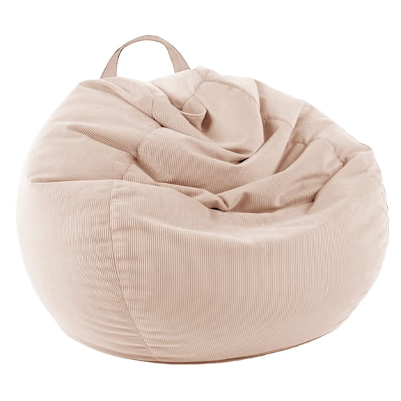 Stuffed Animal Storage Bean Bag Chair Cover (No Filler) For Kids and Adults.Pets Dogs/Cats Lazy Beds.Soft Premium Corduroy Stuffable Bean Bag For Organizing Children Plush Toys or Memory Foam