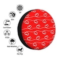 thumbnail image 5 of Waterproof Spare Wheel Cover, Romantic Valentine'S Day Pink Heart Adjustable Wheel Cover For Jeep Trailer Rv Suv Car, 14 Inch, 5 of 8